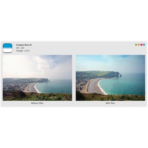 Cokin Filter P122 Gradual Blue B1