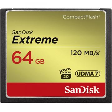 Sandisk CF Extreme 64GB 120MB/s 85MB write UDMA 7