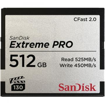 Sandisk Cfast Extreme Pro 2.0 512GB 525MB/s VPG130