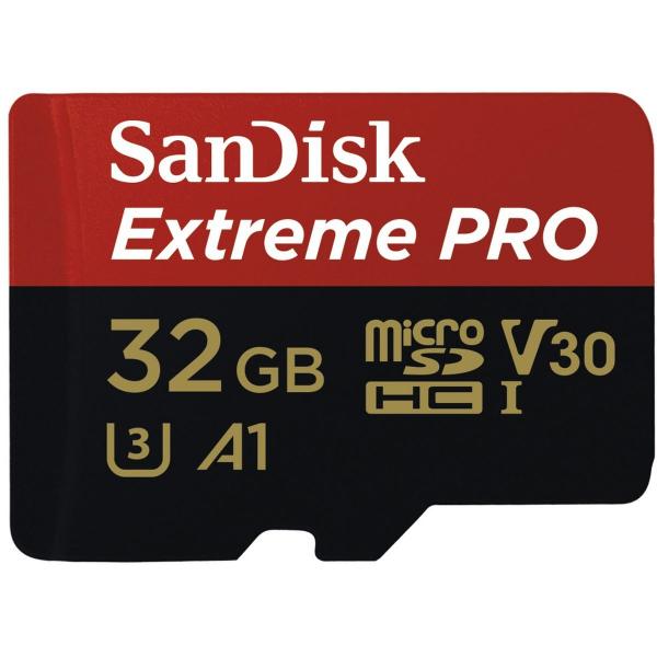 Sandisk microSDXC Extreme PRO 32GB V30 95MB/s + Adapt