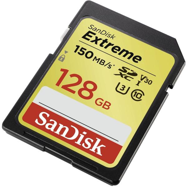 Sandisk SDXC Extreme 128GB 150mb / 70mb U3 V30