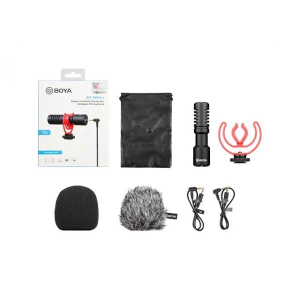 Boya BY-MM1+ cardioid video mic pour smartphones & DSLR's