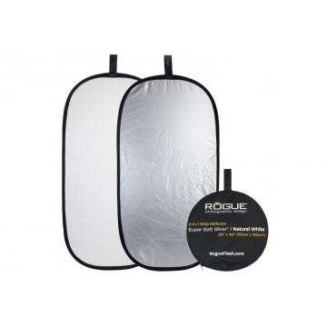 Rogue 2-in-1 Reflector Silver/White 20x40 inch
