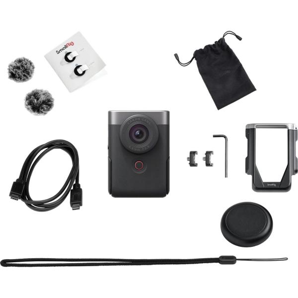 Canon Powershot V10 Silver Advanced Vlogging Kit