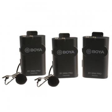 Boya BY-WM4 Pro-K2 Microphone Duo Lavalier 2,4...