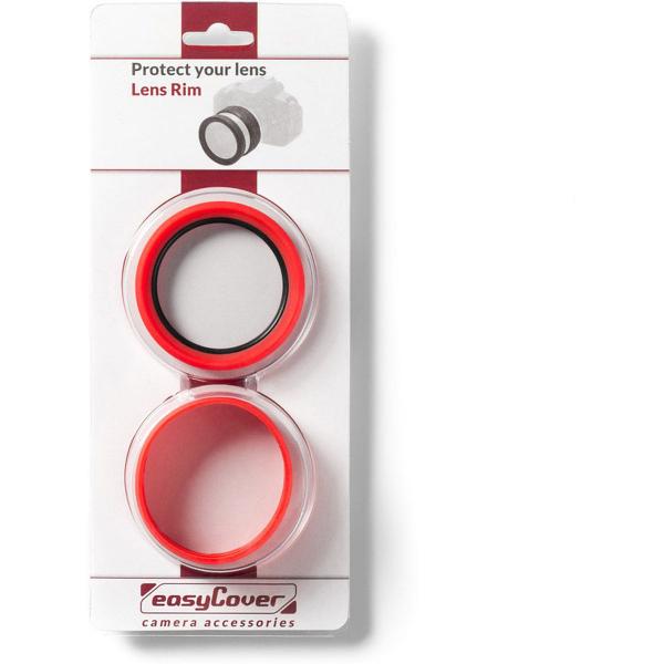 Lens Rim For 58mm Red