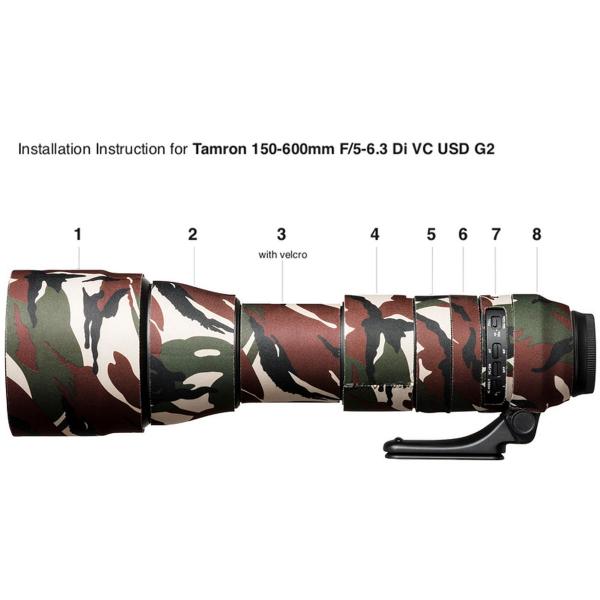 EasyCover Lens Oak for Tamron SP 150-600mm Di VC USD Gr Camo