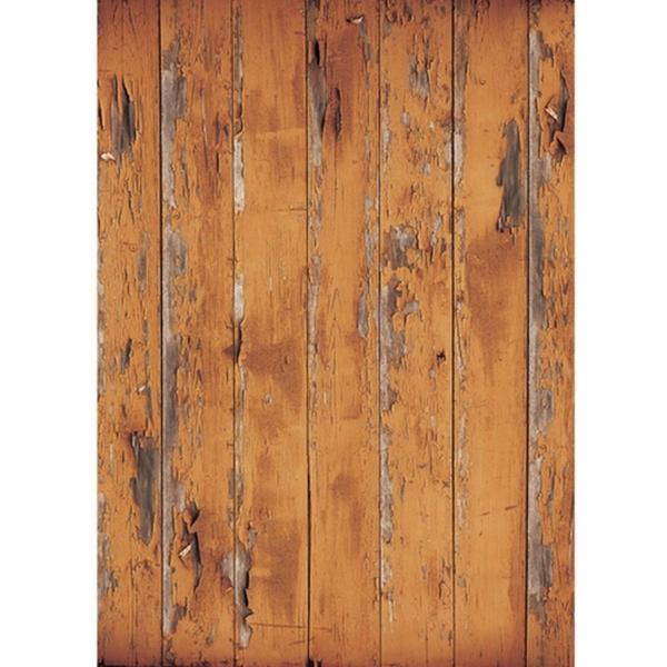 Westcott Distressed Wood Matte Vinyl Backdrop (5'x7') Rich