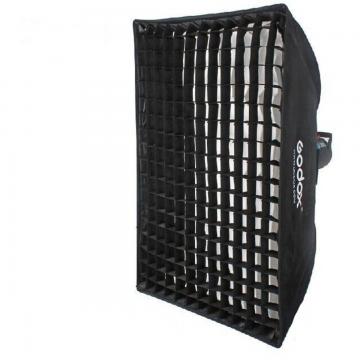 Godox Parapluie Softbox Bowens 90x90 avec Grid