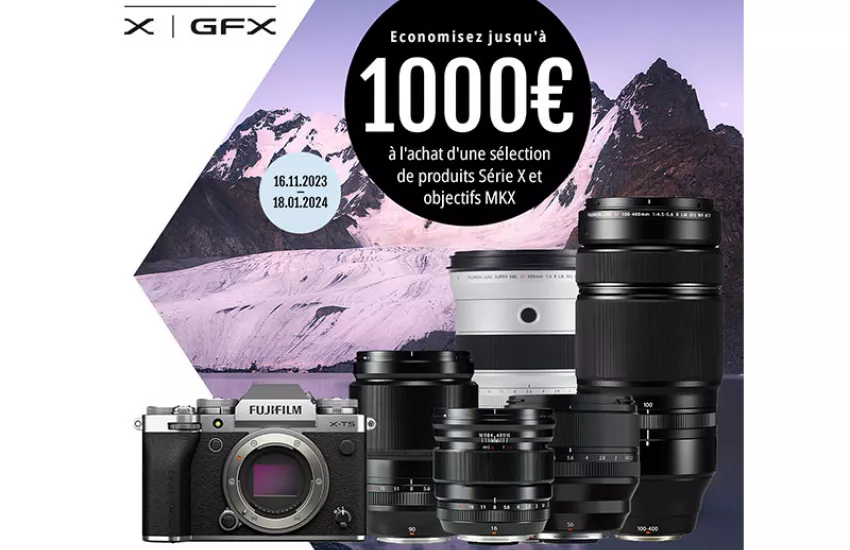 Cashback Fujifilm X et GFX