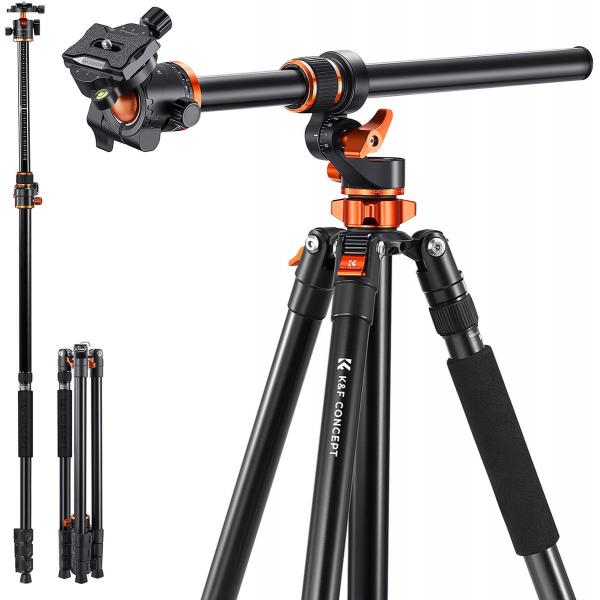 K&F ConceptTripod 230mm Aluminium w/ Tiltable Arm