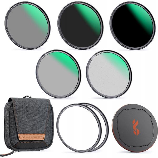 K&F Concept Magnetic Video Kit CPL&ND8 64 1000&Black Mist