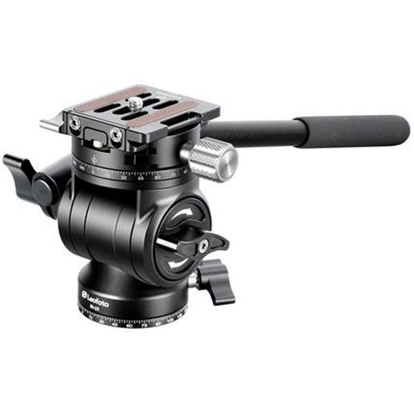 Leofoto Tête vidéo fluide compacte BV-1R avec double plaque panoramique