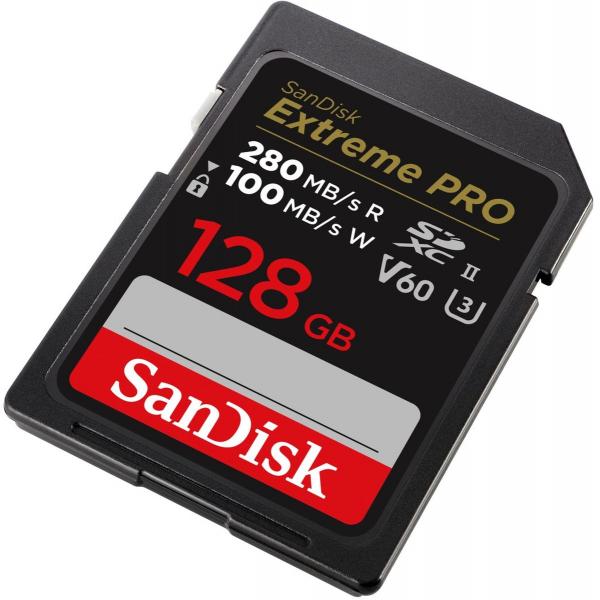 Sandisk Pro 128GB V60 UHS-II SD Cards 280/100MB/s