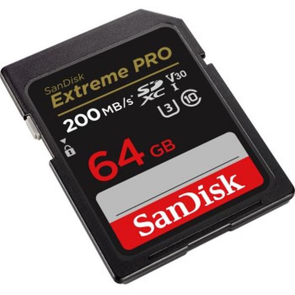Sandisk SDXC Extreme Pro 64GB 200/90 MB/s V30 Rescue Pro