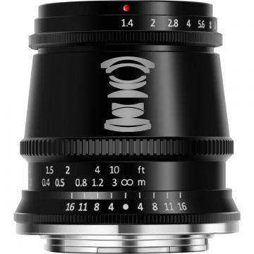 TTArtisan 17mm F1.4 pour M43 mount | APS-C Black